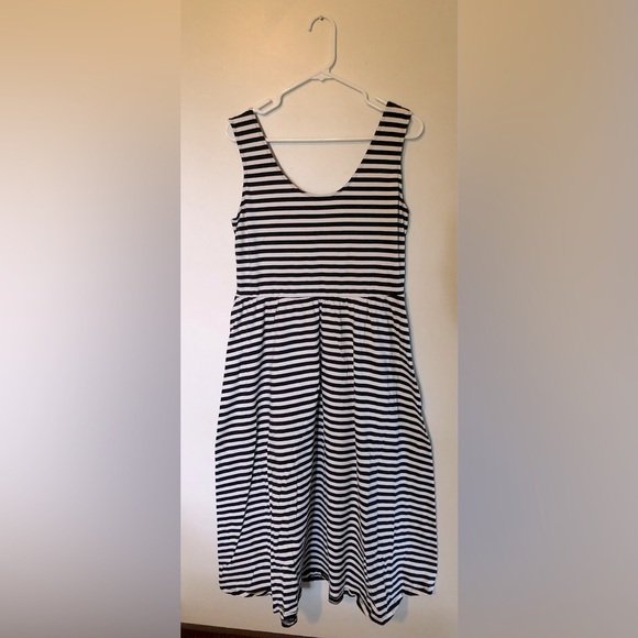 Who What Wear Dresses & Skirts - Who What Wear Classic Black and White Striped Sleeveless Long Summer Dress